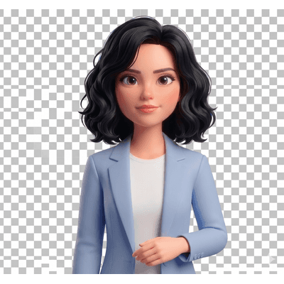 AI tutor character - idle