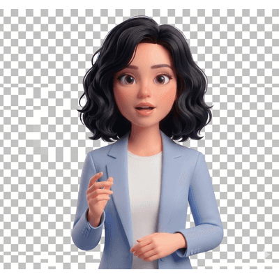 AI tutor character - talking